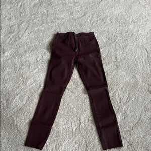 Joe's Jeans Burgundy Skinny Jeans Corduroy